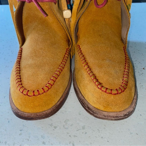 PRSVR PERSEVERE Dress Fringed Moccasin Sand Customized Made To Order Size 8.5 - Picture 11 of 16